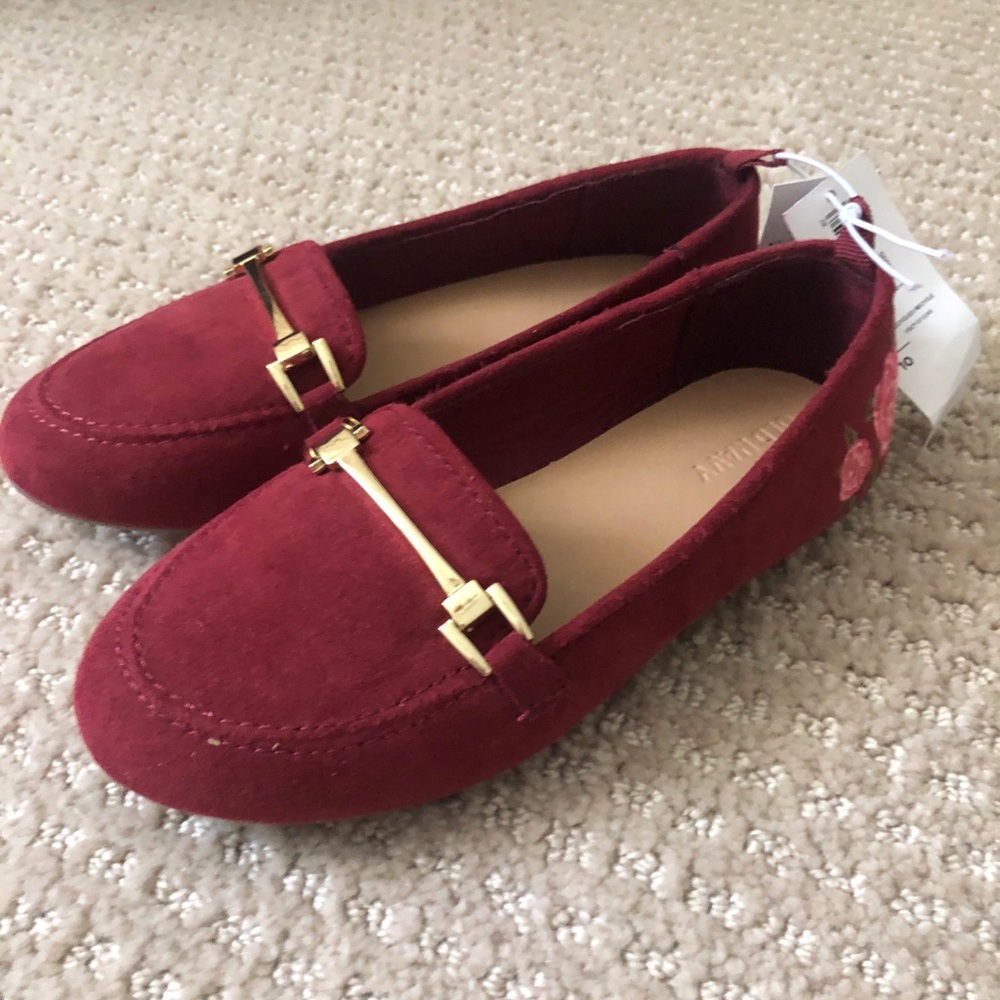 Maroon Loafers, Toddler Size 10, Old Navy, NWT